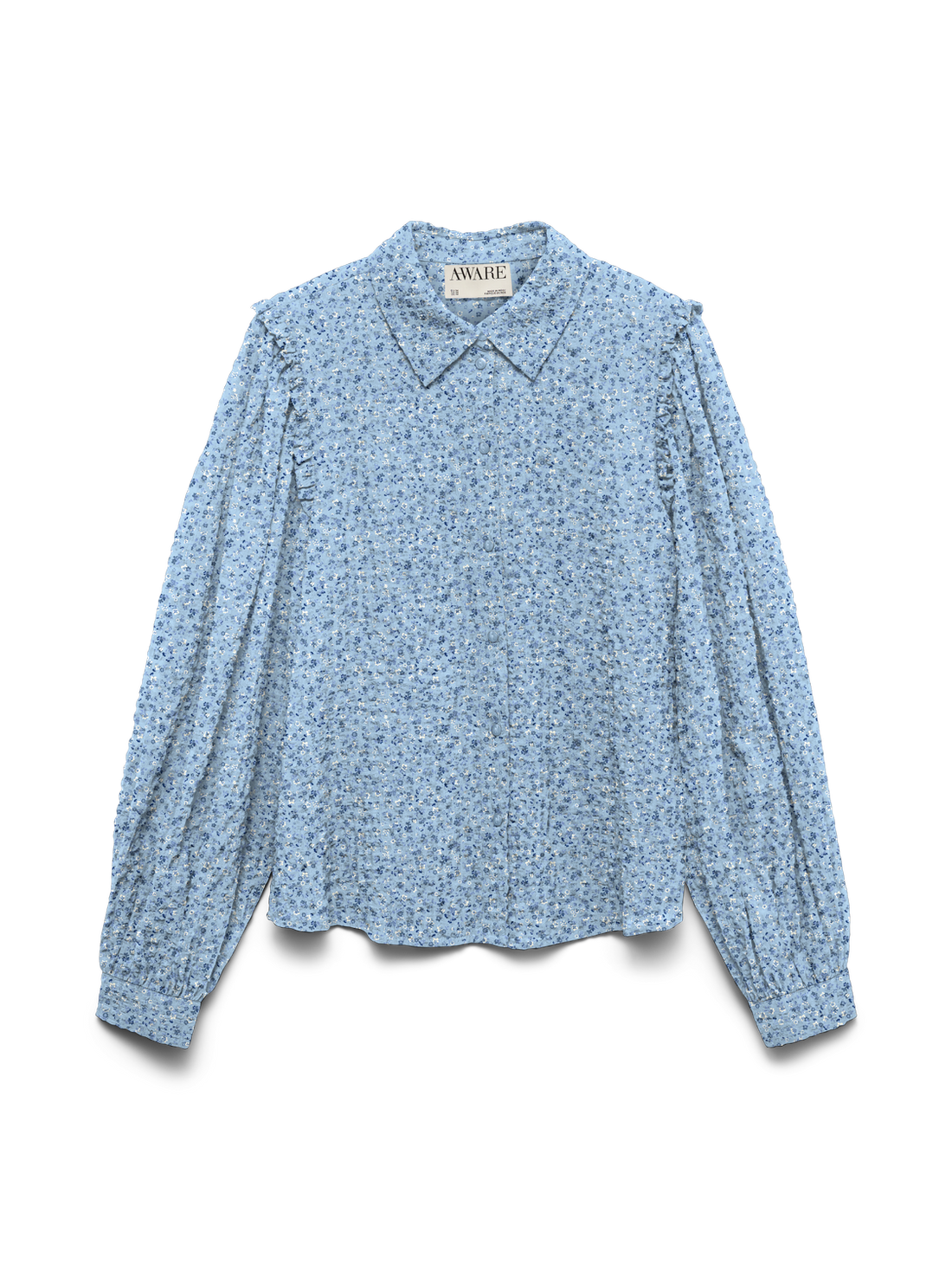 Awnoelle Ls Shirt Blå