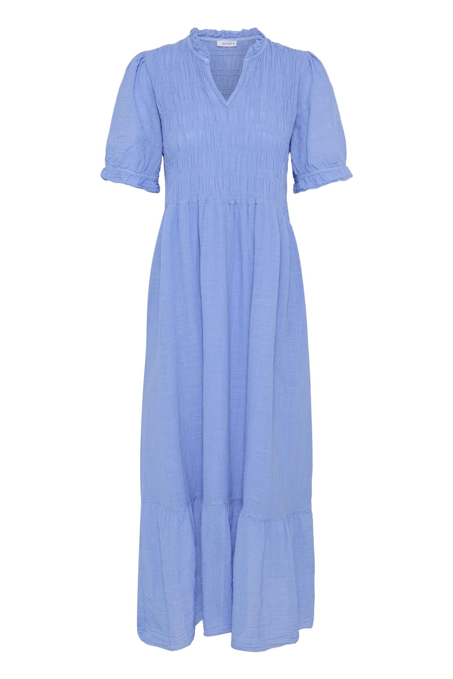 Sbalexa G Long Solid Dress Blå