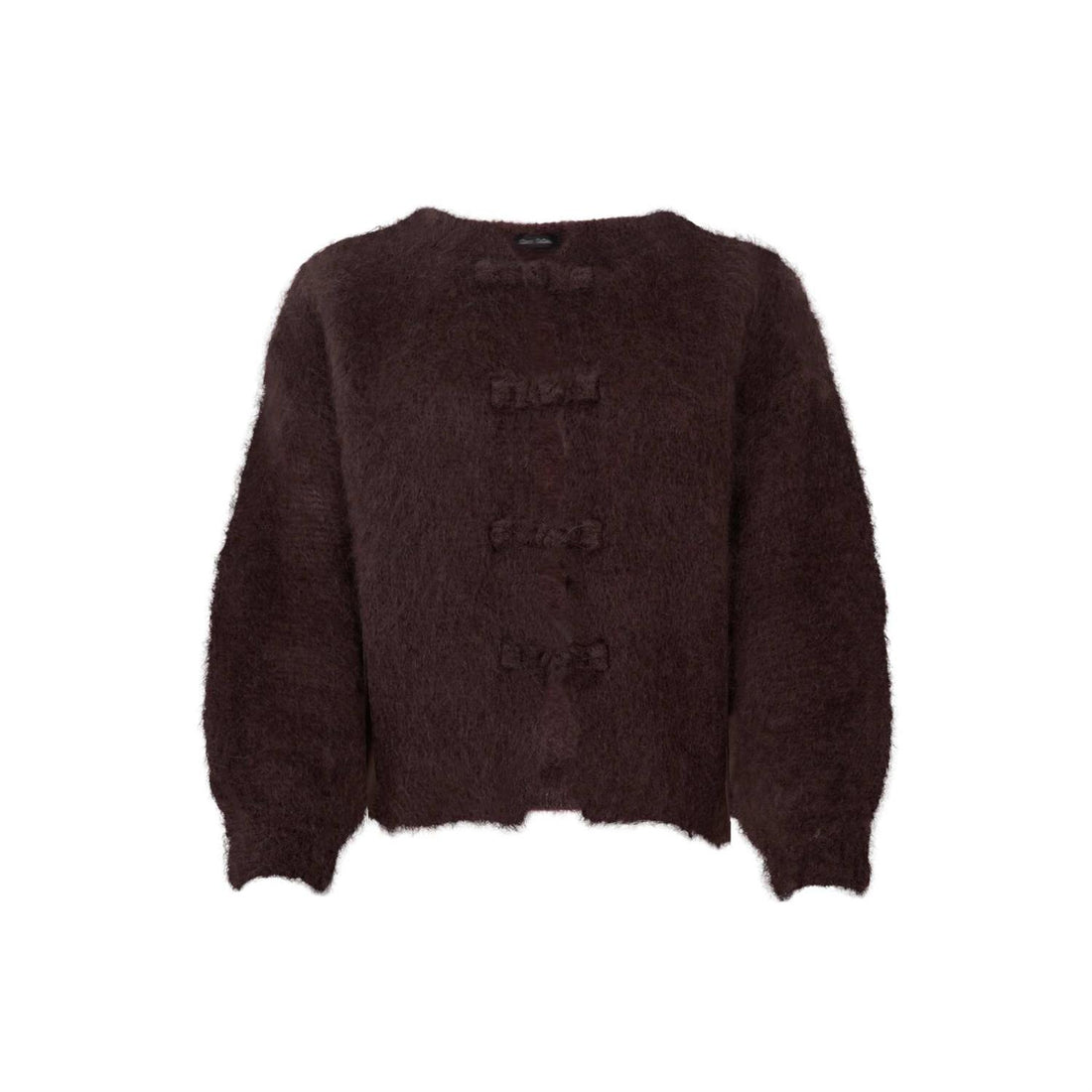 BCBJOERK FROG KNIT CARDIGAN Brun