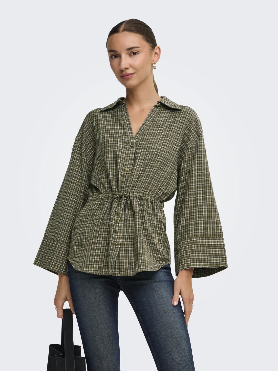 Jdyrikka 7/8 Tunnel Shirt Wvn Beige