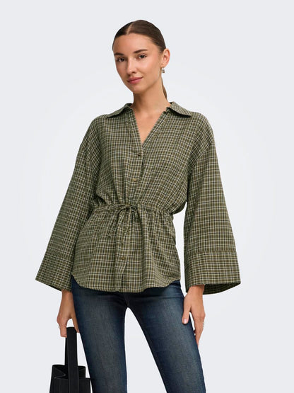 Jdyrikka 7/8 Tunnel Shirt Wvn Beige
