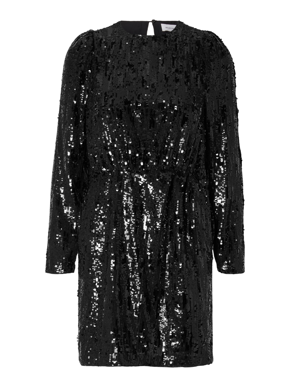 SLFARI-COLYN LS SHORT SEQUINS DRESS B Black