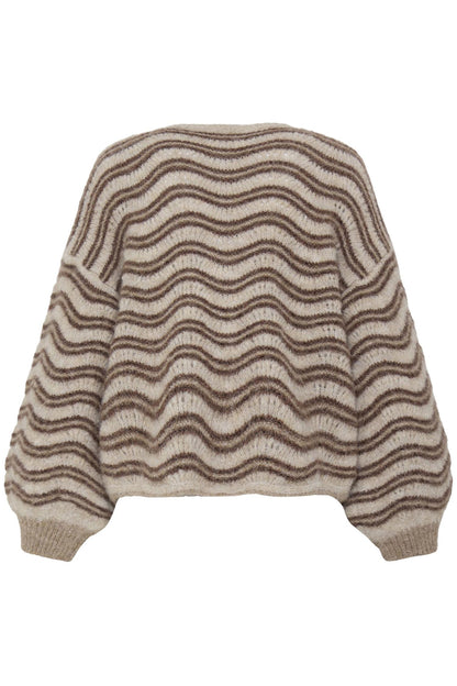 Sbxjava Knit Cardigan Beige
