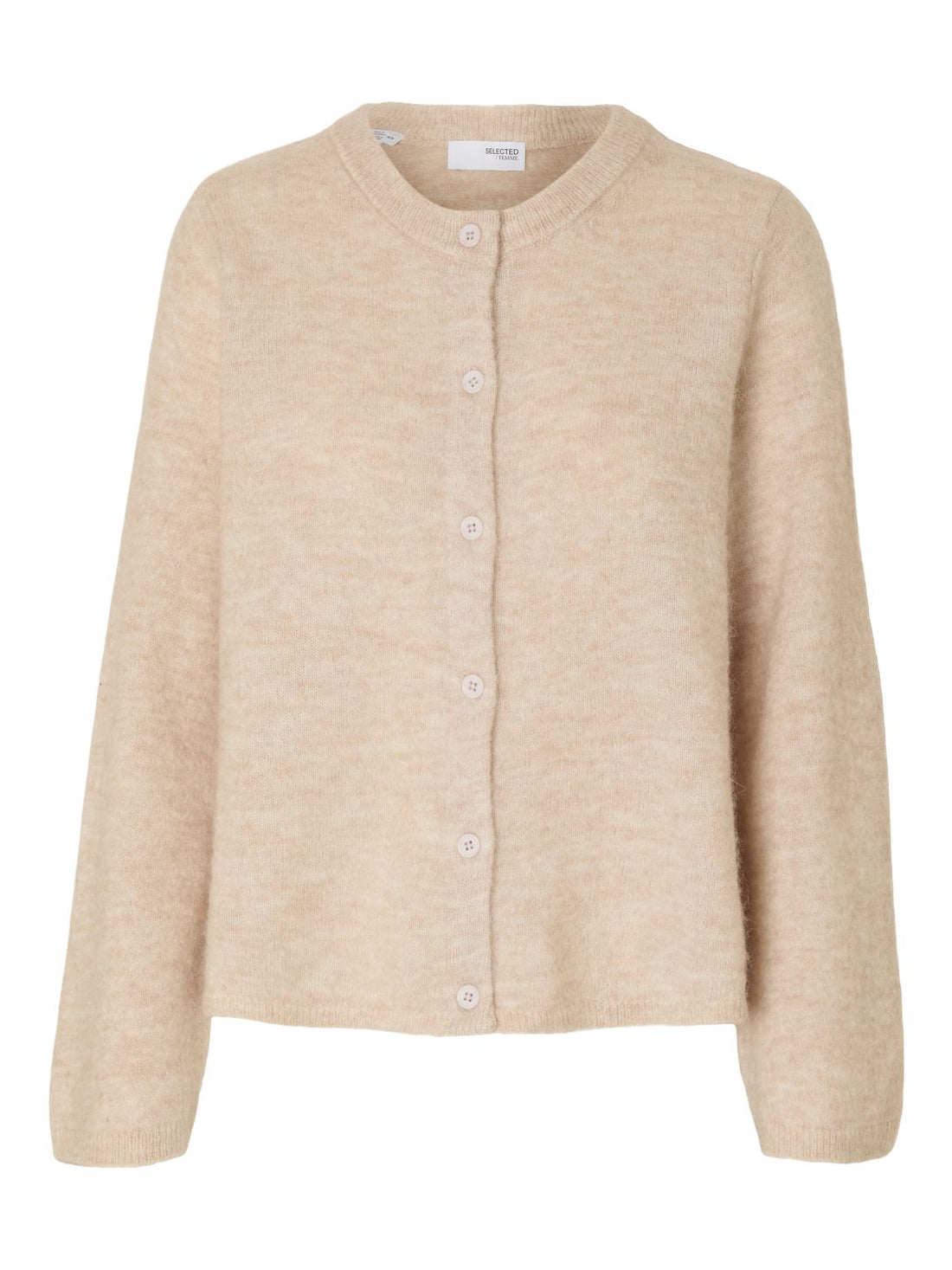 Slwlulu New Ls Knit Cardigan Noos Beige