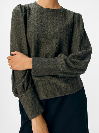 Objlaila L/s Re Top Noos Mørkegrå