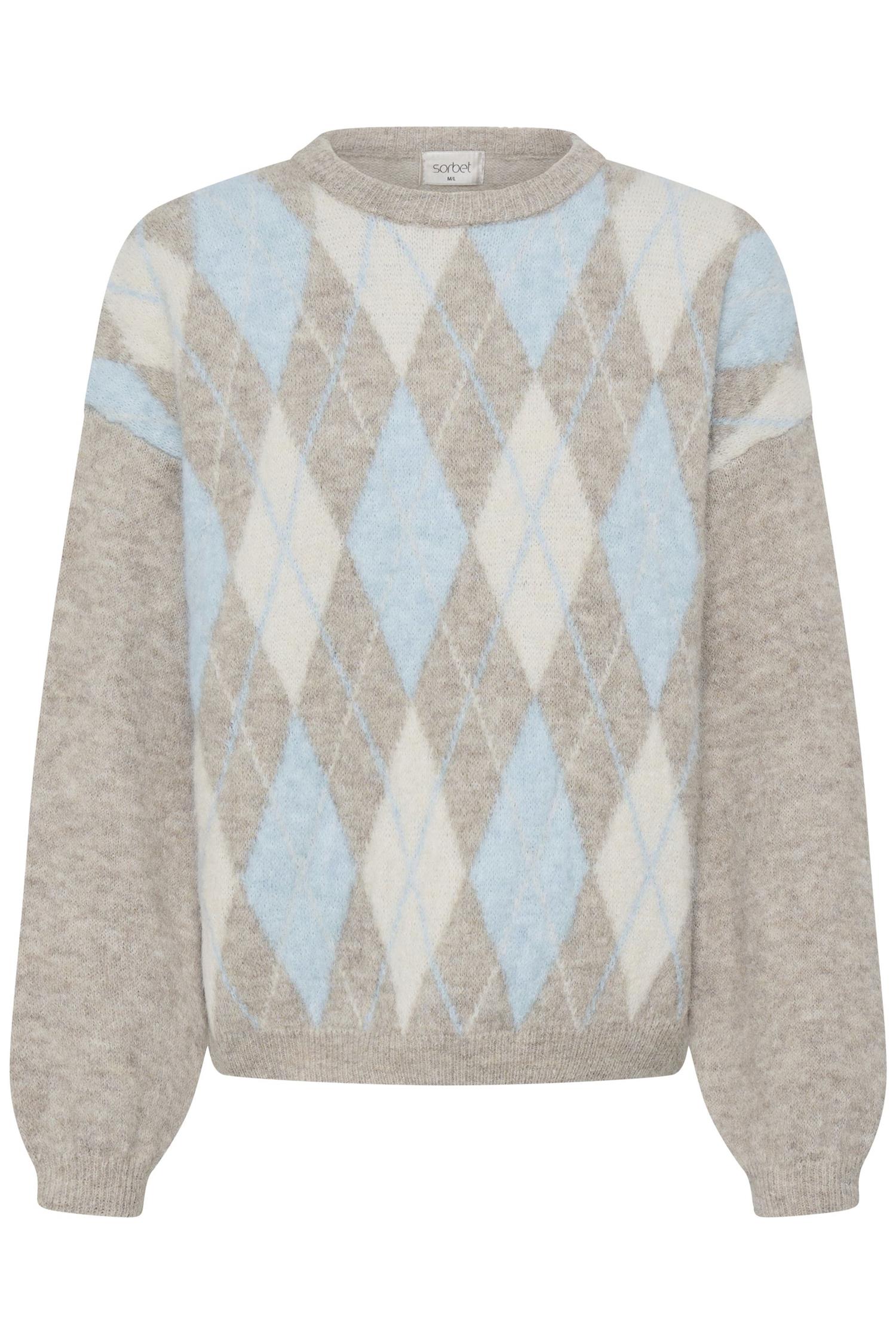 Sbargyle R Knit Blouse Blå