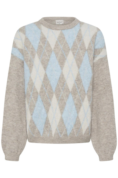 Sbargyle R Knit Blouse Blå