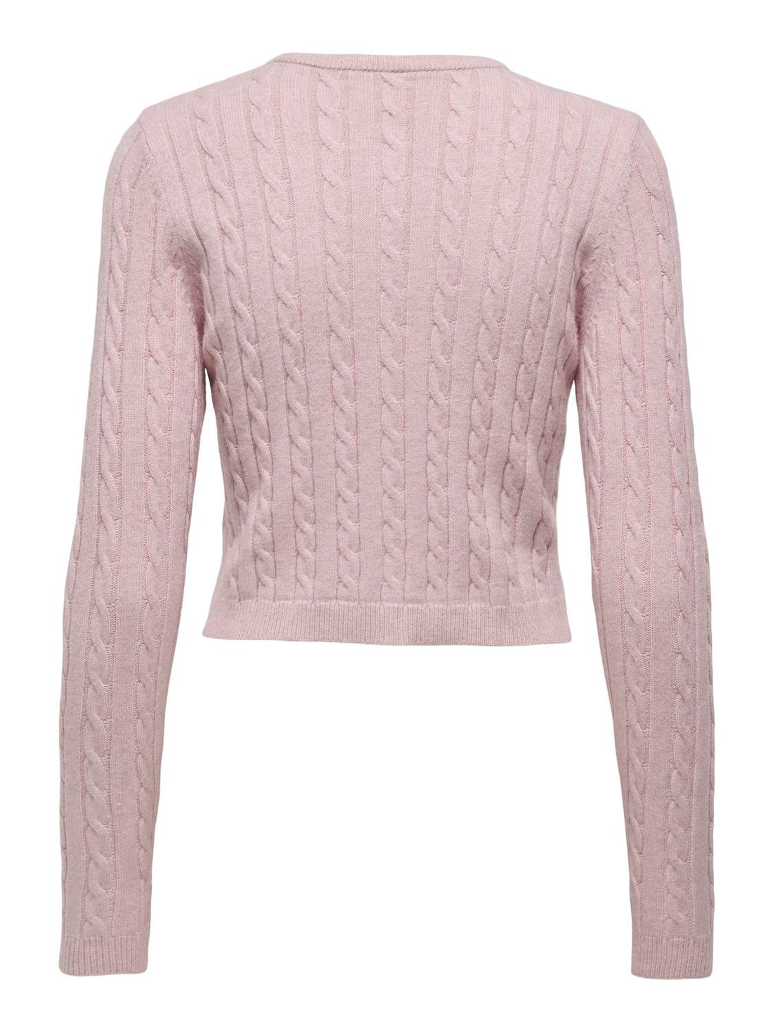 Onlkatia Ls Cable Button Cardigan Cc Knt Rosa
