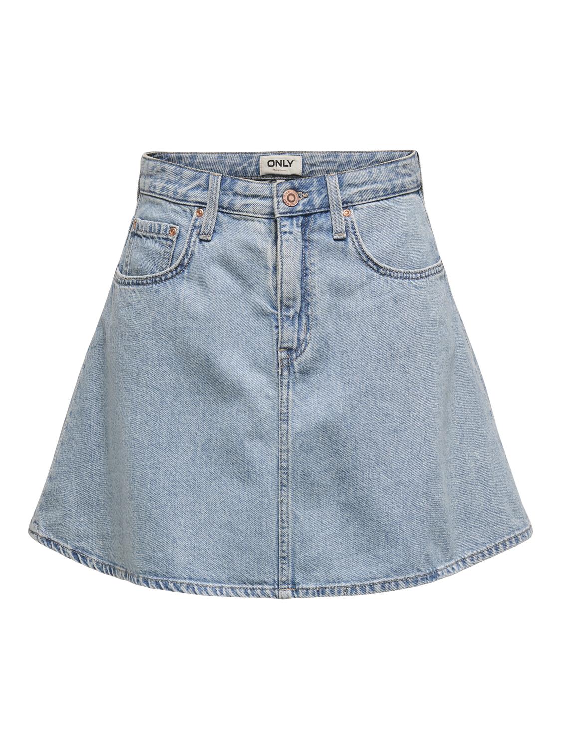 ONLEDEN A-SKIRT DNM PIM Lyseblå