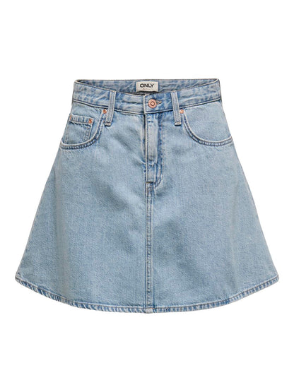 ONLEDEN A-SKIRT DNM PIM Lyseblå