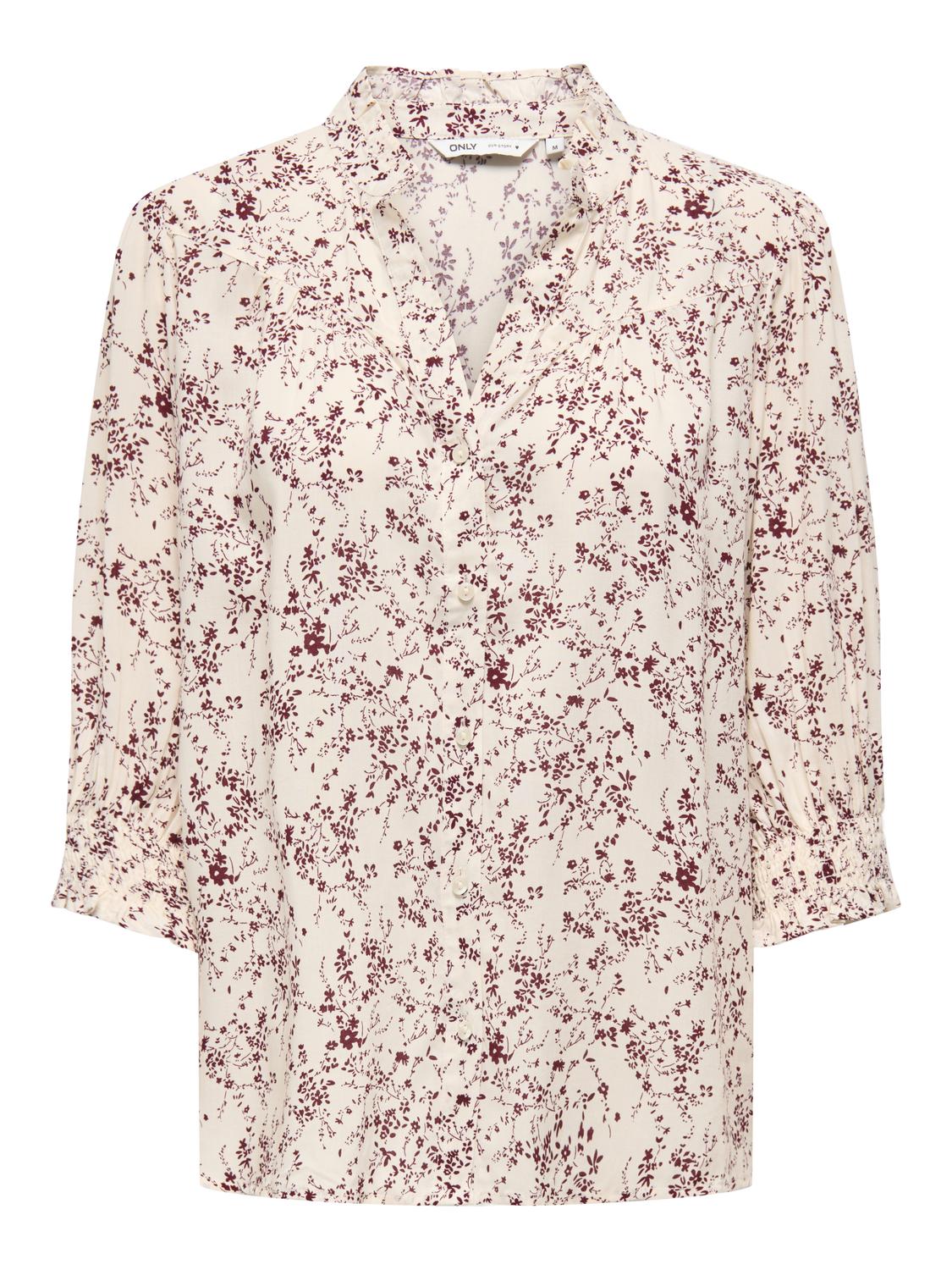 Onlraya 3/4 Shirt Wvn Noos Hvit