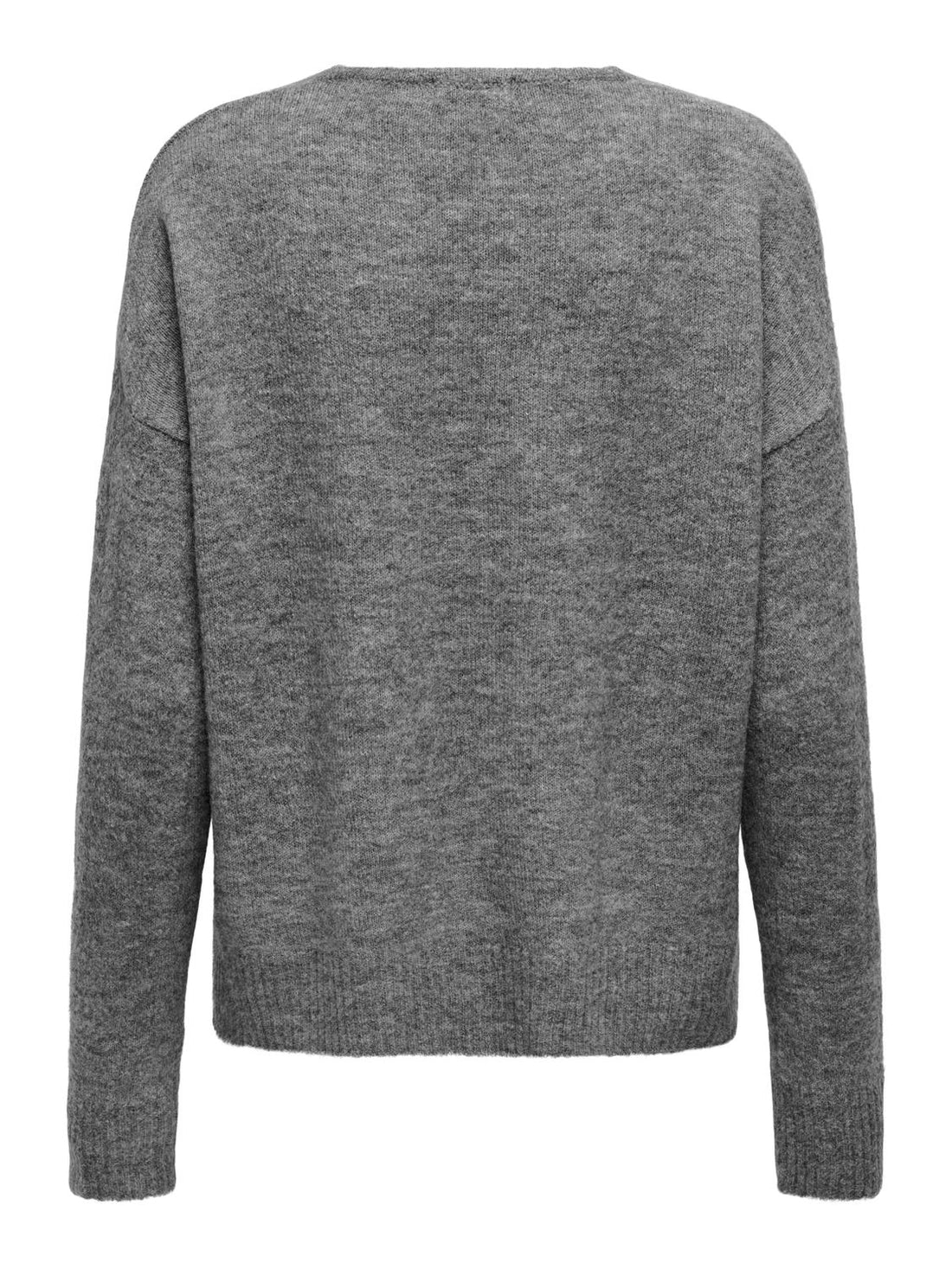 JDYELANORA L/S V-NECK PULLO. KNT Grå