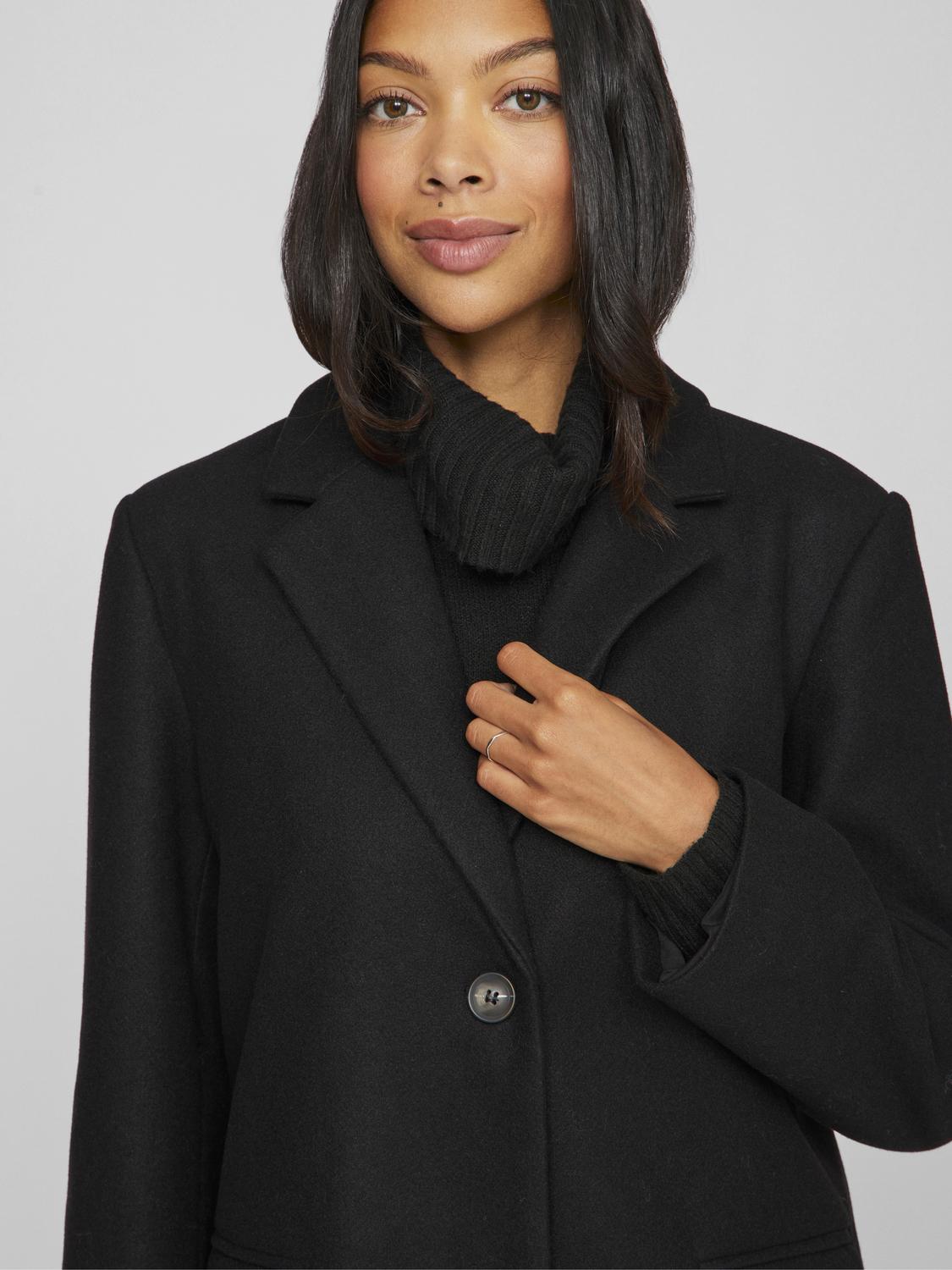 Visolo L/s Coat - Noos Sort