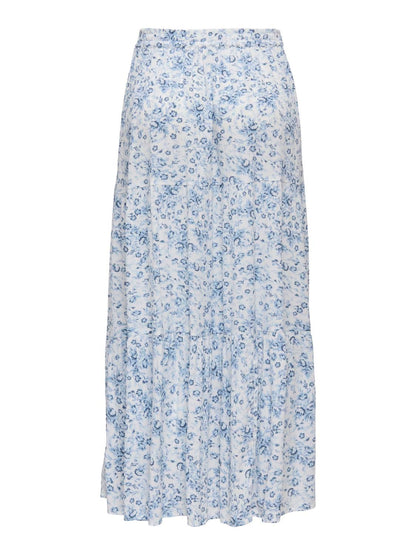 Onlluna Long Skirt Wvn Hvit