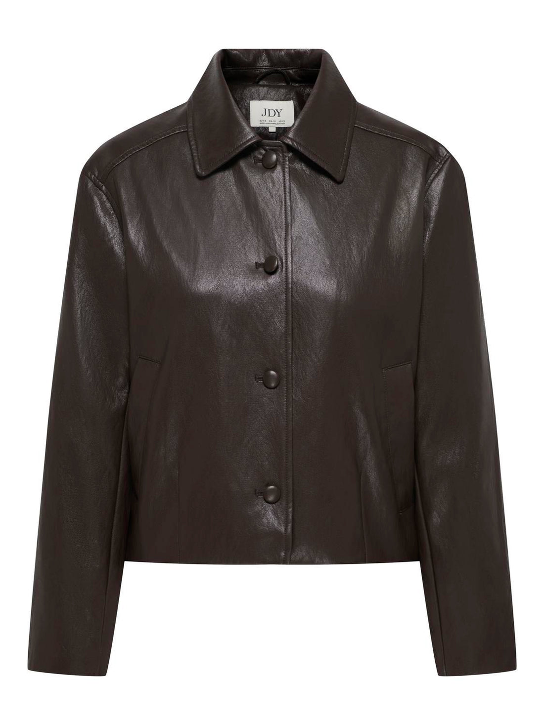 Jdyaurora Faux Leather Jacket Otw Sgo Brun