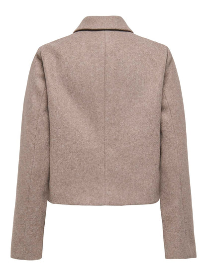 Onlvela Zip Short Jacket Otw Noos Grå