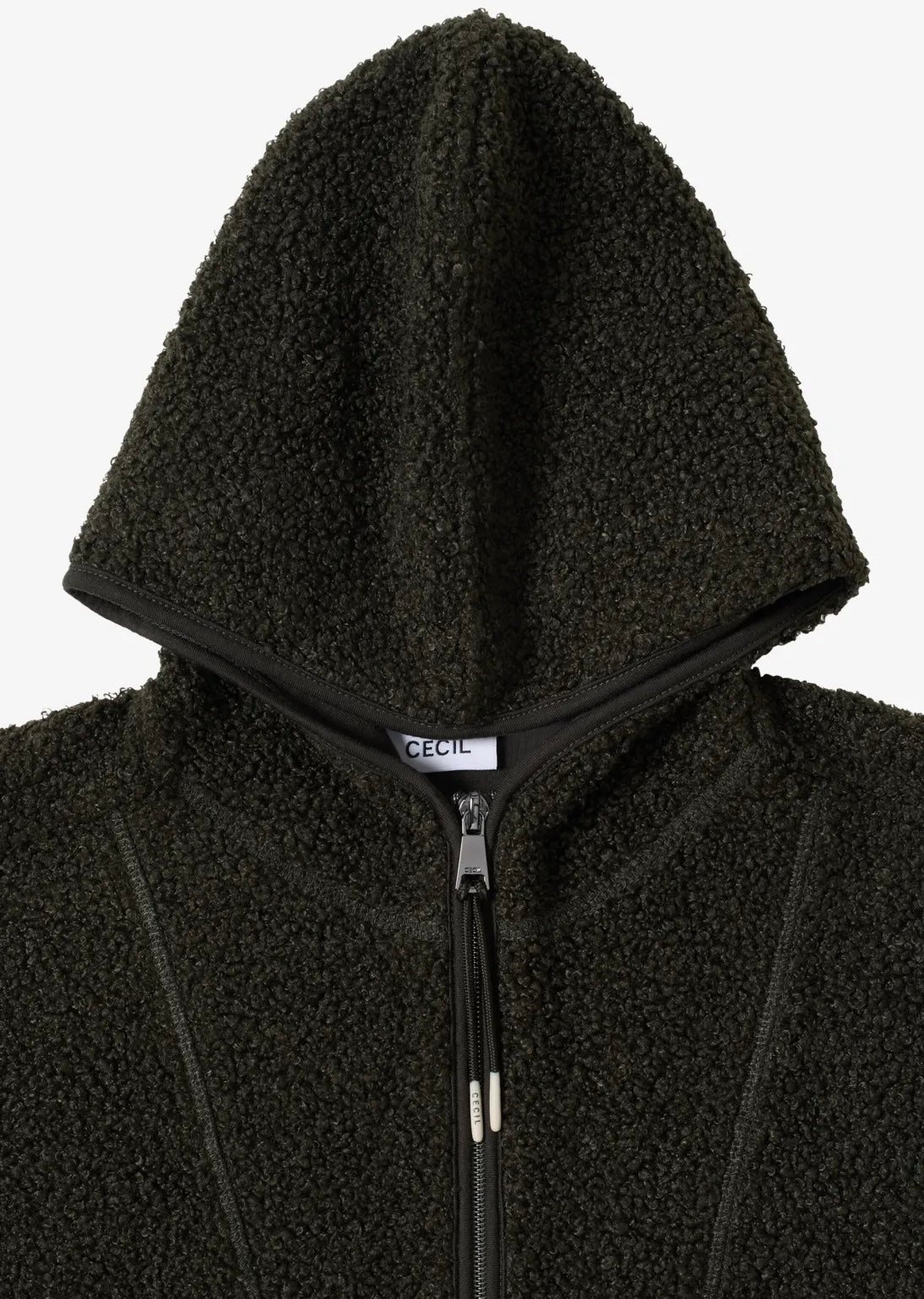 TOS Teddy troyer vest w.hood Khaki