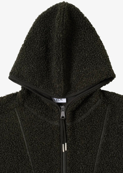 TOS Teddy troyer vest w.hood Khaki