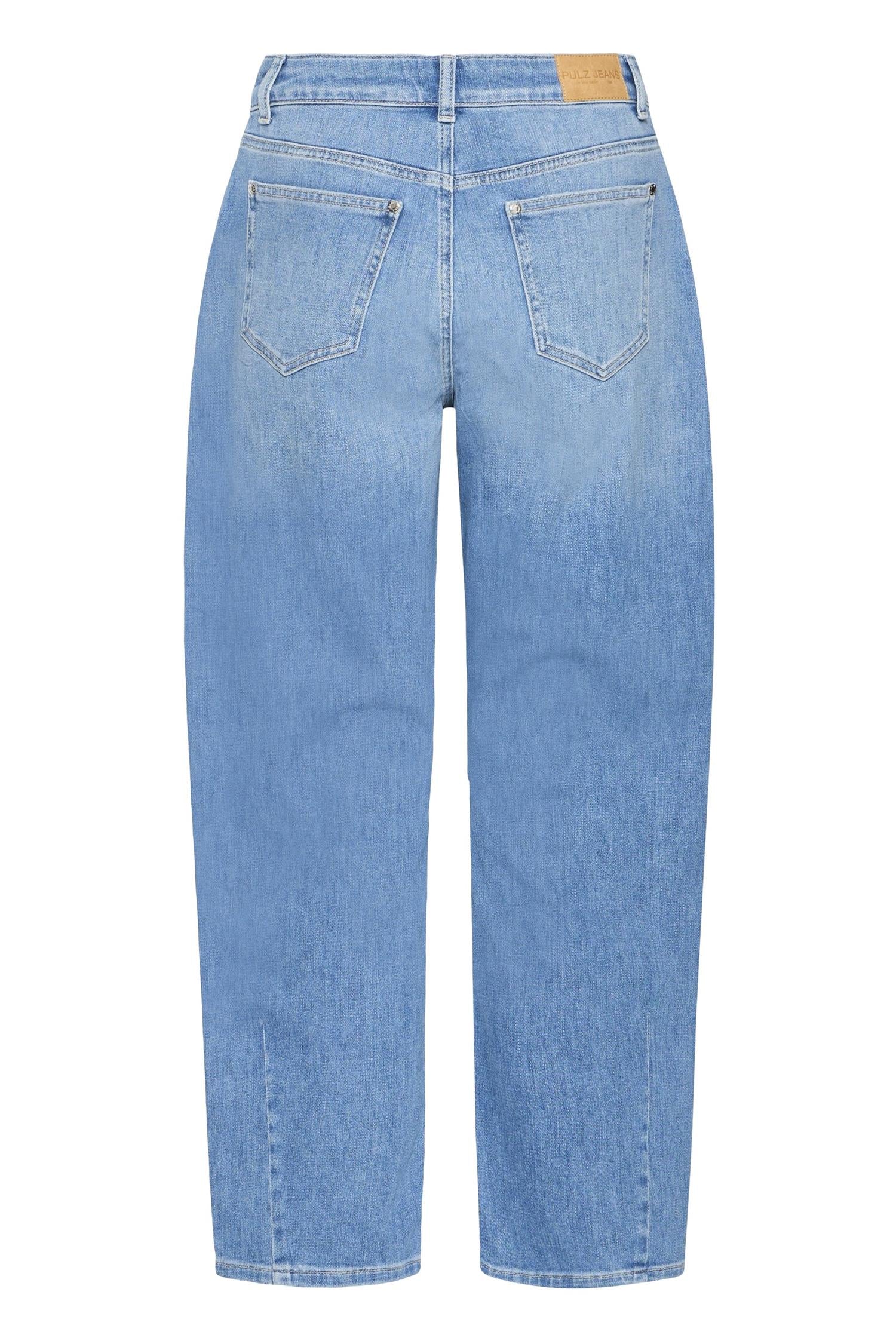 Pzanni Hw Jeans Barrel Leg Blå