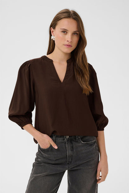 Kaalberta Blouse Brun