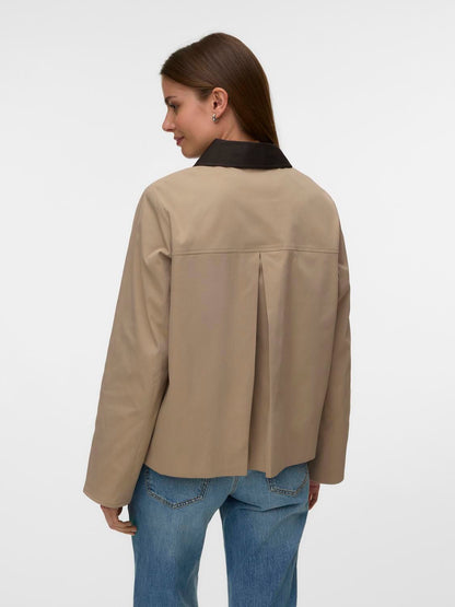 Vmchelseapoppy Short Jacket Noos Beige