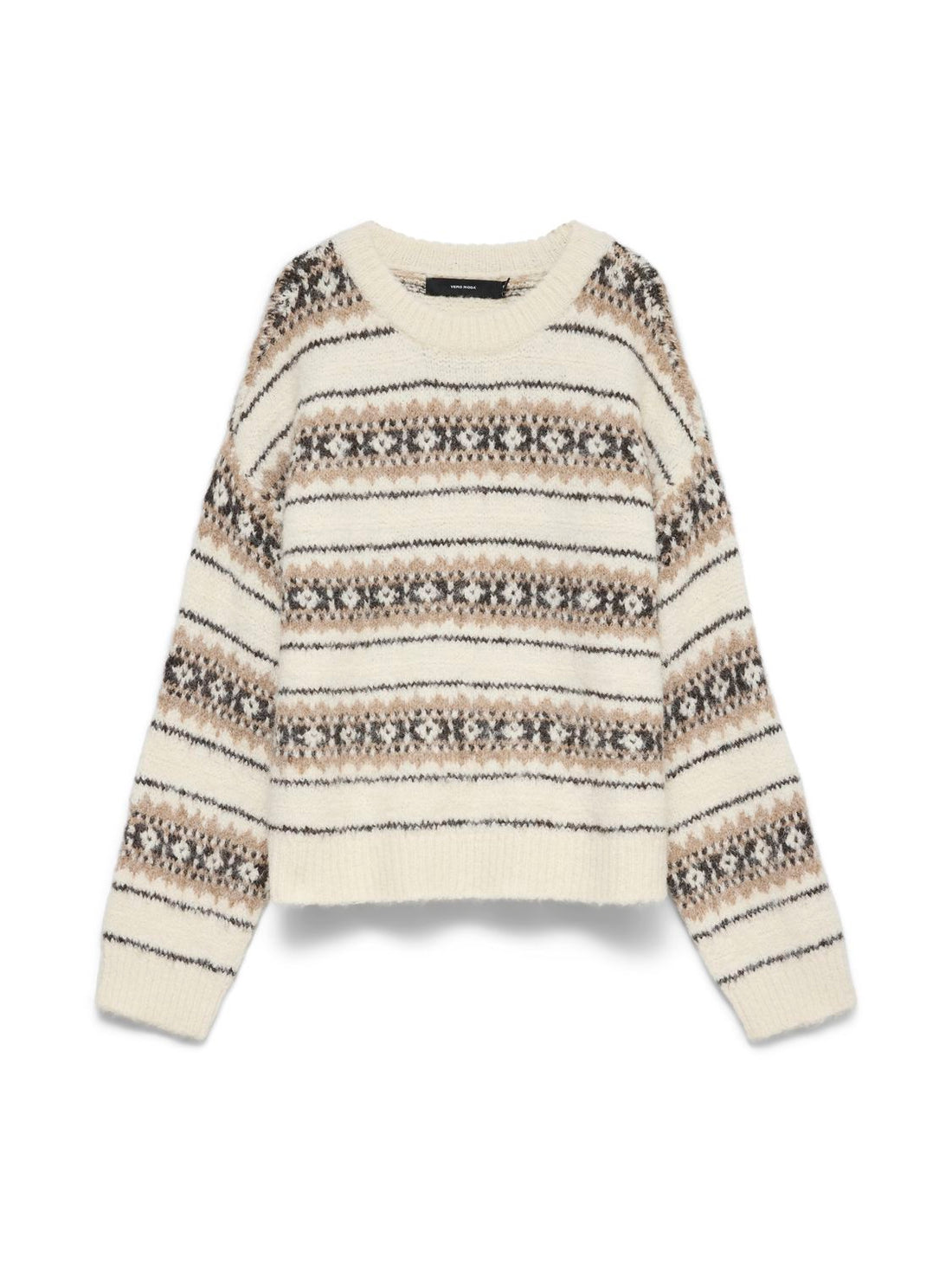 Vmisola Ls O-Neck Pullover Beige