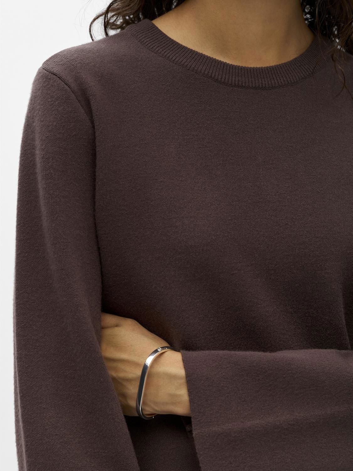 Objreynard O-Neck Pullover Noos Brun