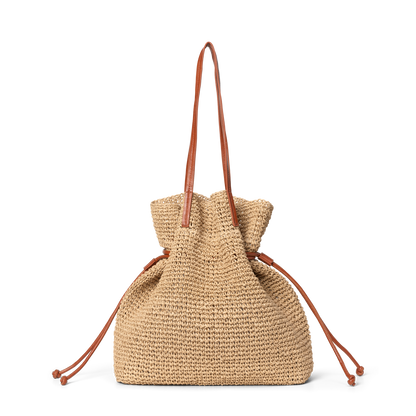 Day Natural Straw Shoulder Beige