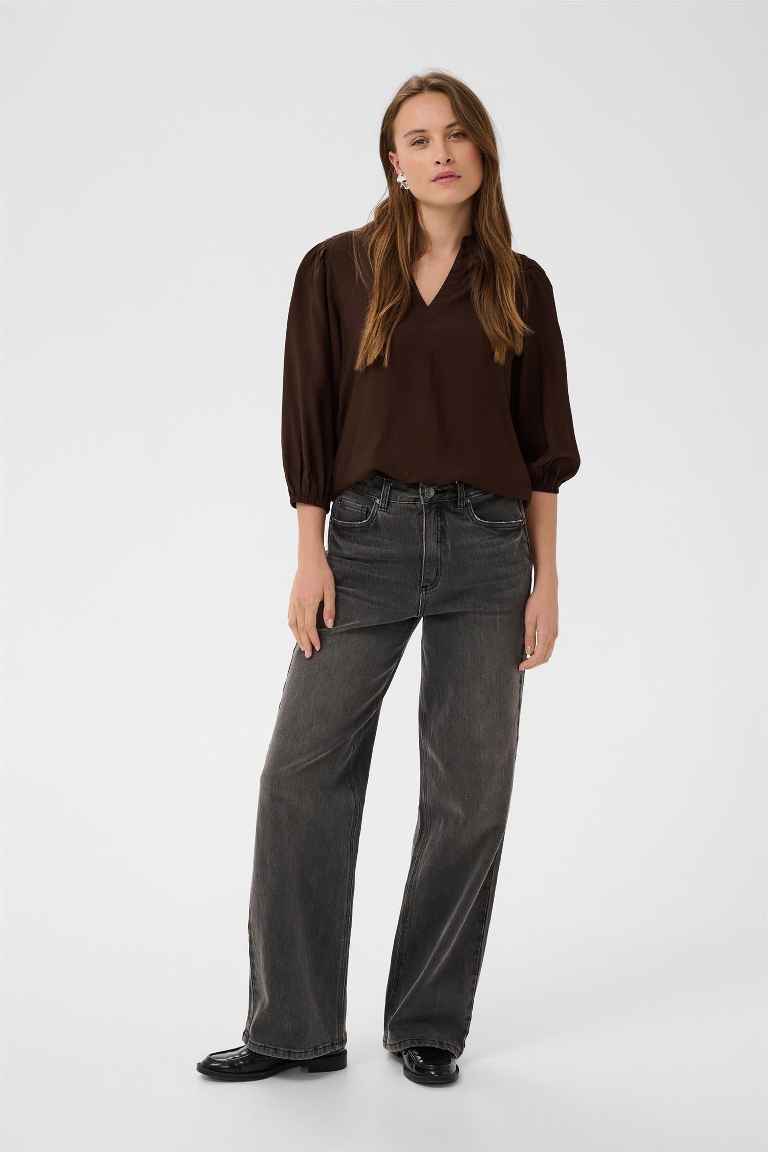 Kaalberta Blouse Brun