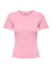 JDYSALSA LIFE S/S O NECK TOP JRS DIA Lys Rosa