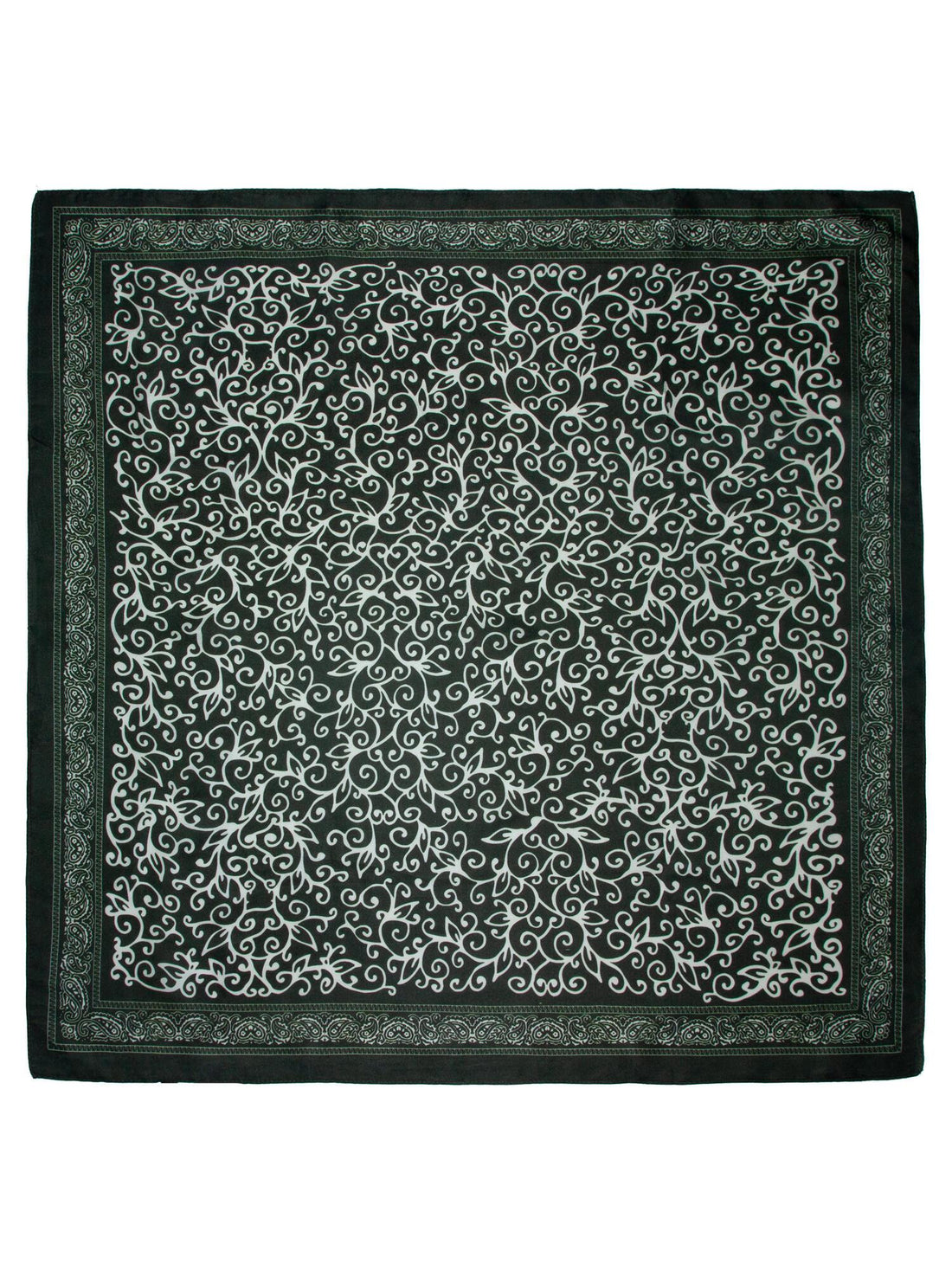 Skjerf wienermønster 70x70cm Grønn