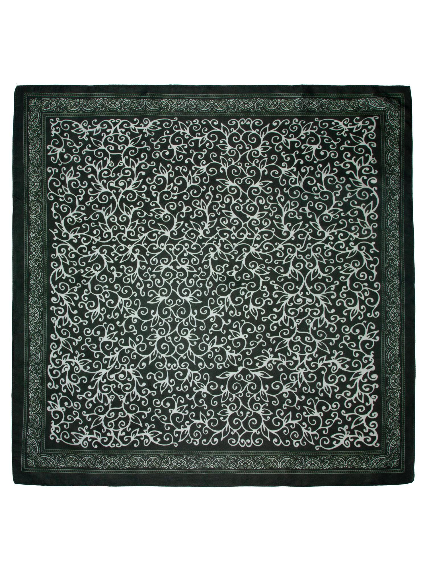 Skjerf wienermønster 70x70cm Grønn