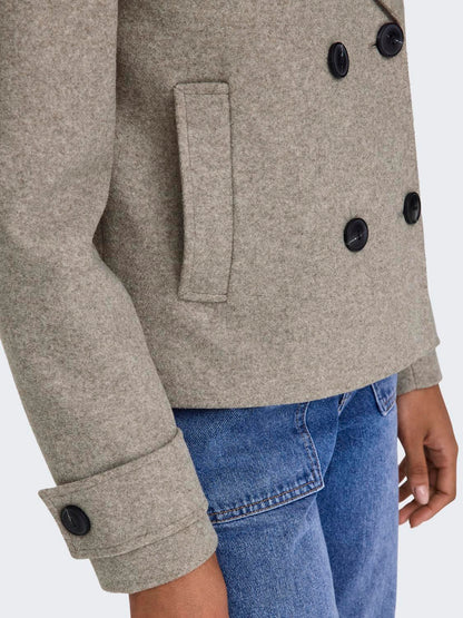 Onlfreja Life Short Db Jacket Otw Noos Mellombrun
