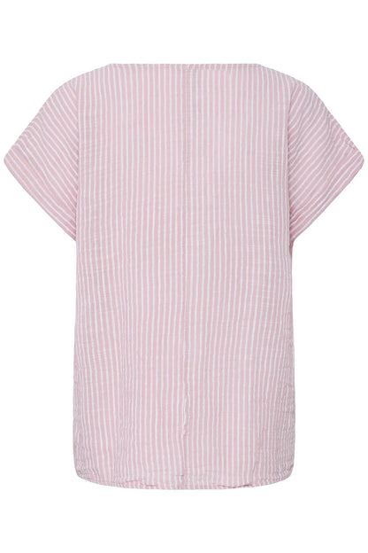 Sbxalexa Ss Stripe Tee Beige