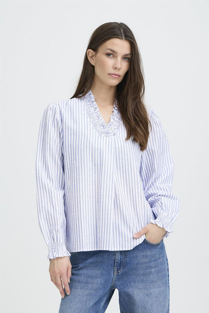 Pzaudrey Blouse Blå