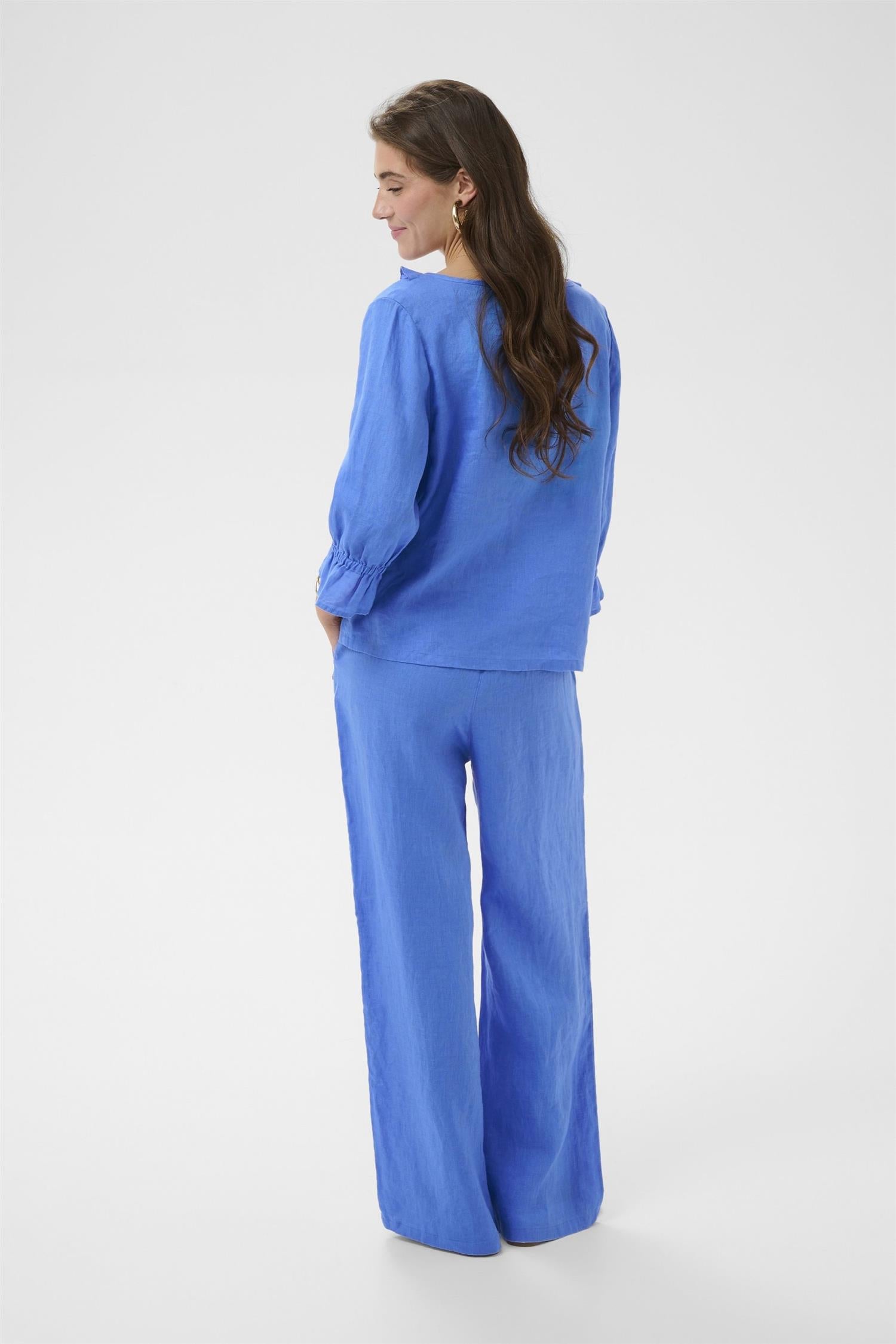 Crbellis Frill Blouse Blå