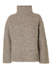 Slfgabriella Ls Knit High Neck Noos Mørkegrå