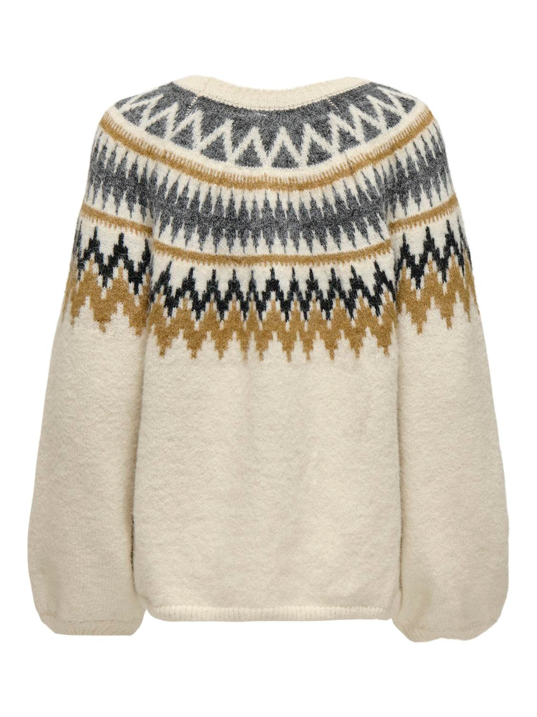 Onlreykja Ls O-Neck Knt Offwhite