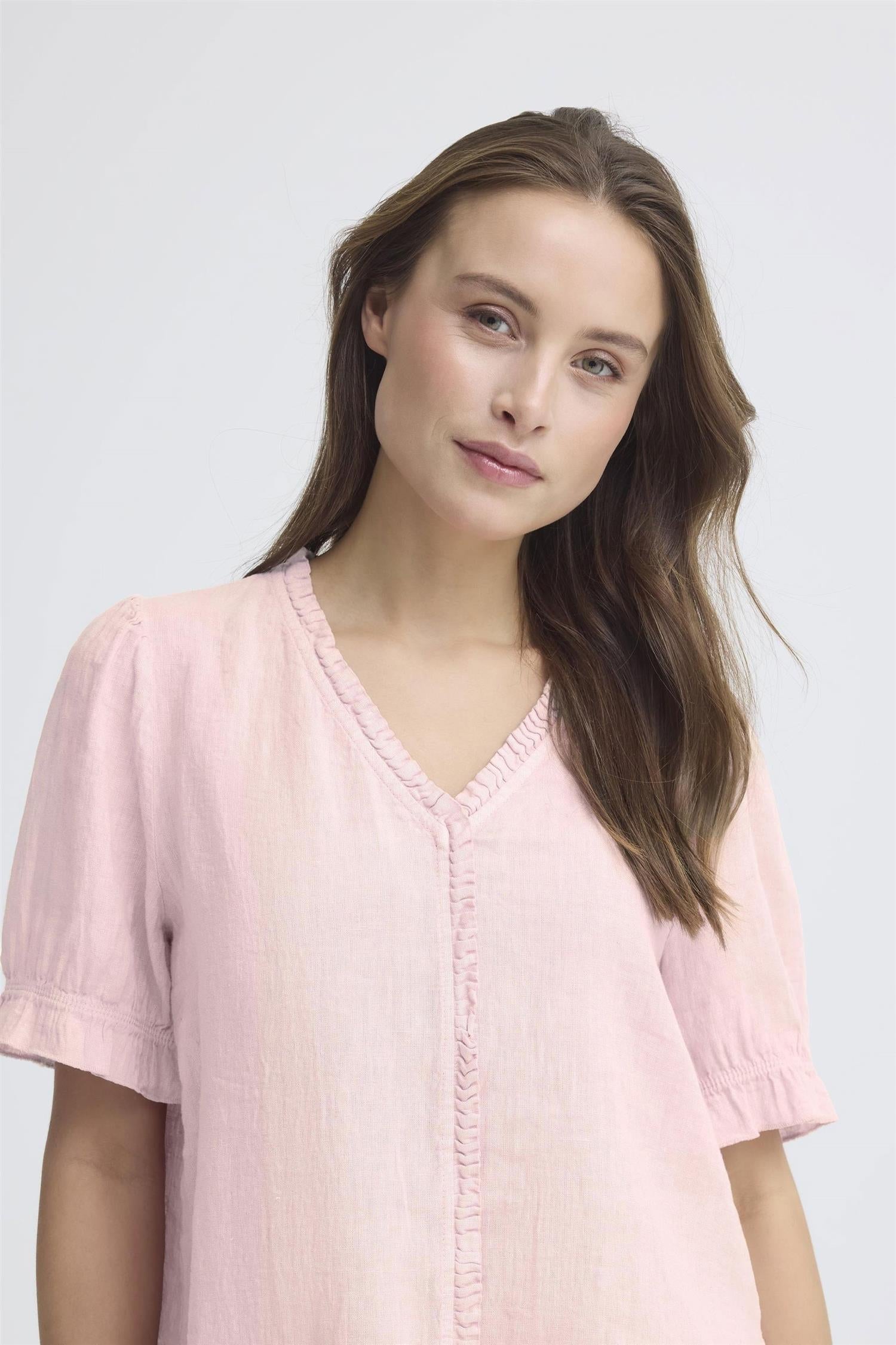 Sbfontanelle Ss Flounce Blouse Rosa