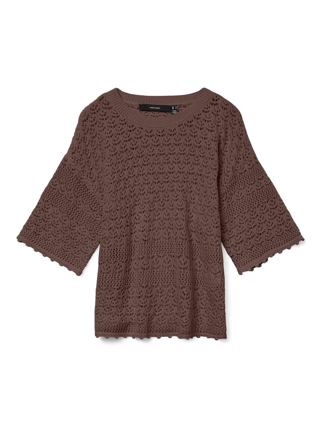Vmmanila 2/4 O-Neck Pullover Brun