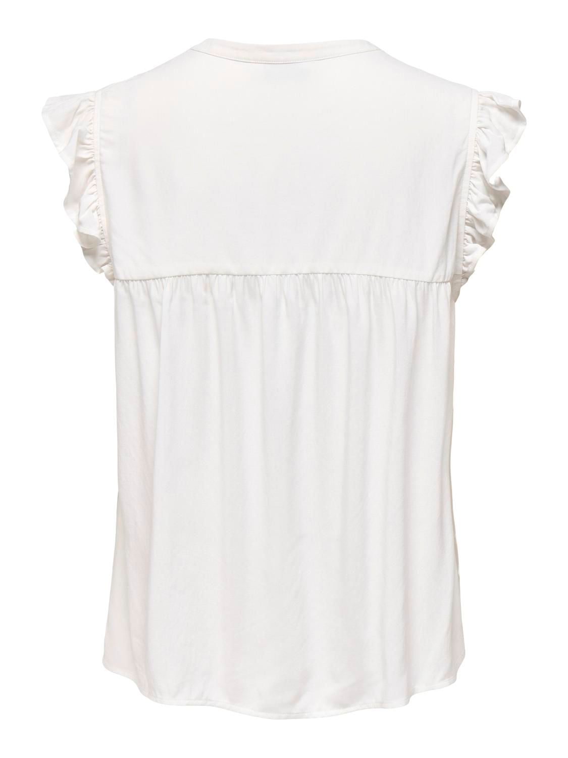 Onlvestine S/s Top Wvn Noos Hvit