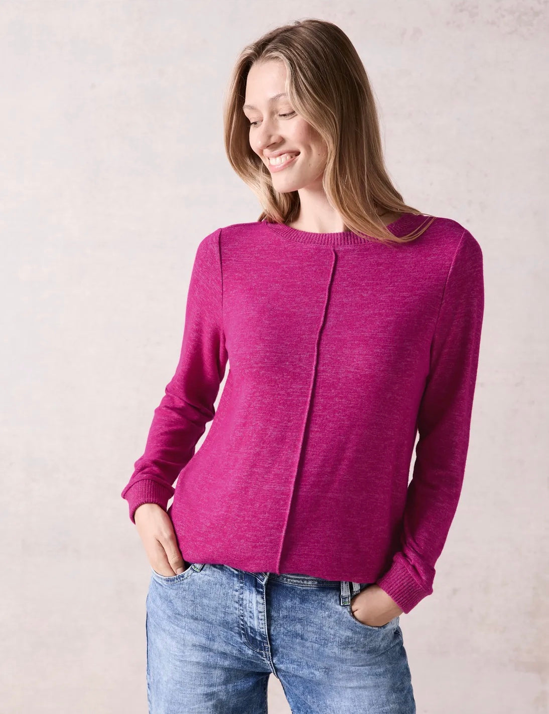 COSY MELANGE SHIRT Rosa