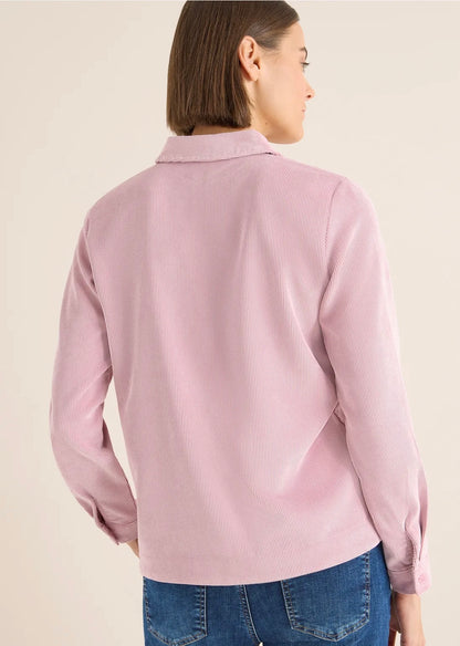 CORDUROY SPLITNECK BLOUSE Lys Rosa