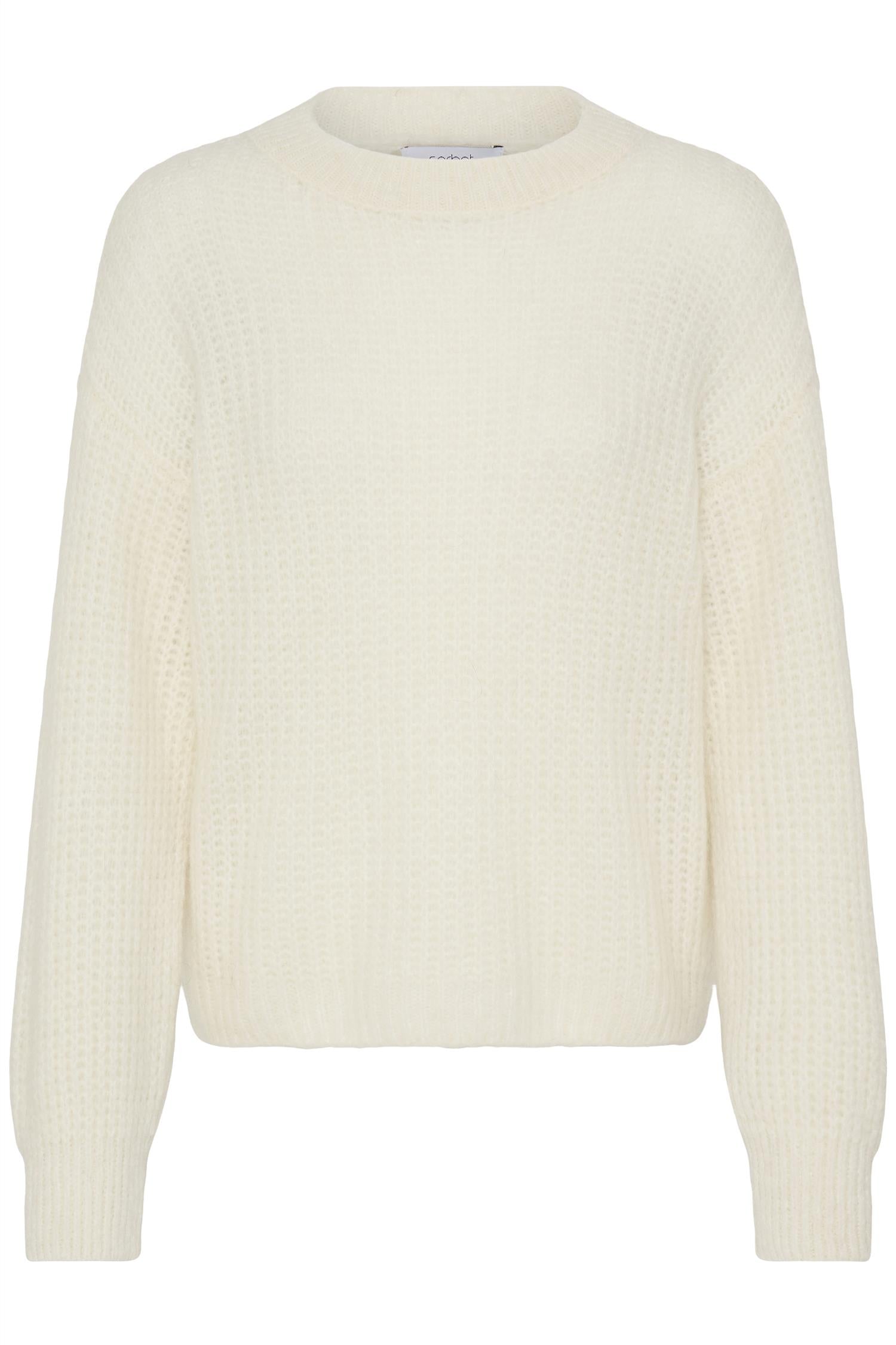 Sbgulvig Bellis Knit Blouse Antique White