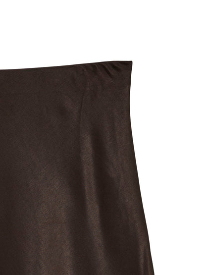 Vmcharm Mw Long Skirt Wvn Boo Brun
