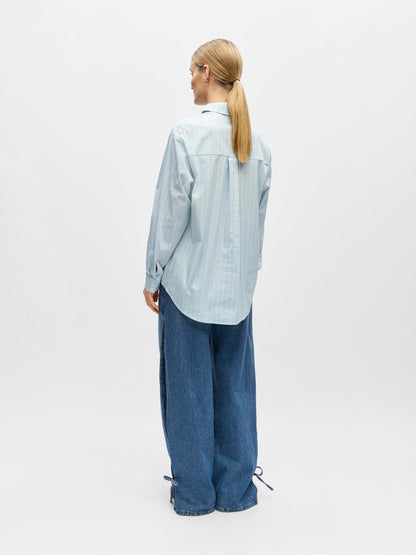 Objtutta Lo L/s Shirt Noos Blå