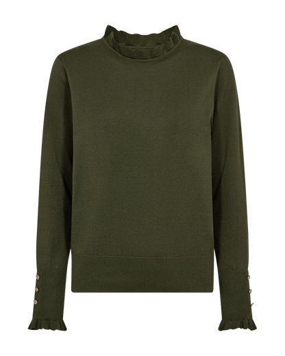 FQKATIE-PULLOVER Mørkegrønn