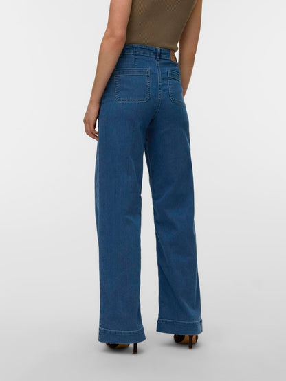 Vmkayla Hr Wide Pocket J Blue Mix Noos Blå