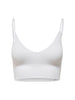 Onlvicky Rib Seamless Vneck Top Noos Acc Hvit