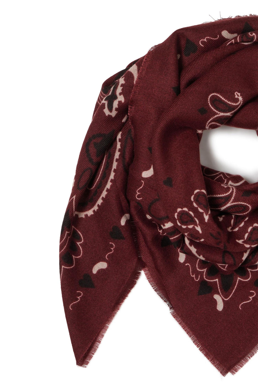 Sbxpaisa Scarf 2 Burgunder